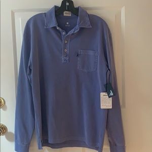 Men’s Johnnie-O blue long sleeved polo.